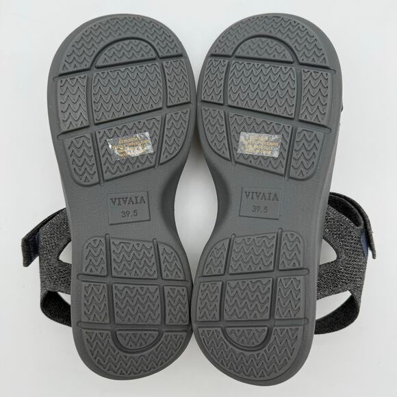 Vivaia Kiara AdaptAll Sport Rich Grey Knit Comfort Hook Loop Active Sandals 8.5 - Picture 2 of 8